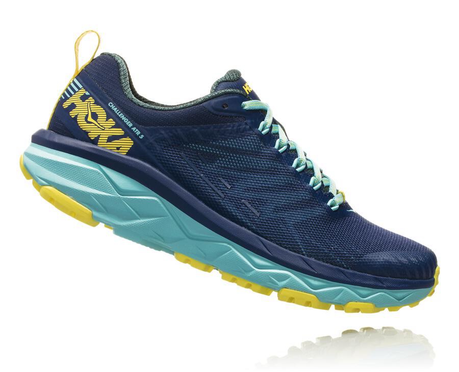 Hoka One One Womens Trail Shoes - Challenger ATR 5 - Blue - XNCO75190